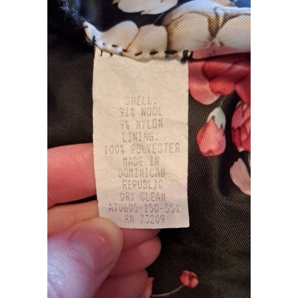 Marvin Richards Vintage Long Boucle Tweed Wool Car Coat Size M Pink Lined - Picture 13 of 15